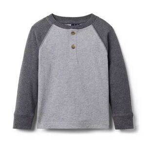 Janie and Jack Raglan Henley Long Sleeve size 3T